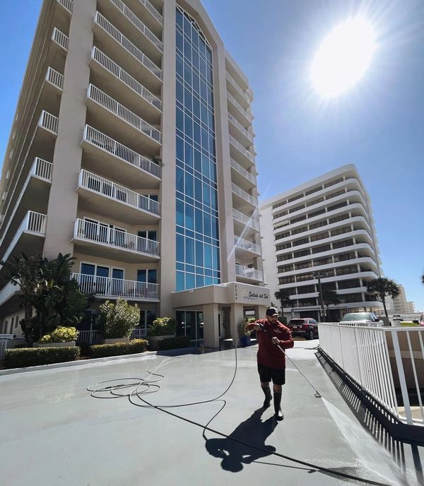 HOA pressure washing in Palm Coast for clean common areas.