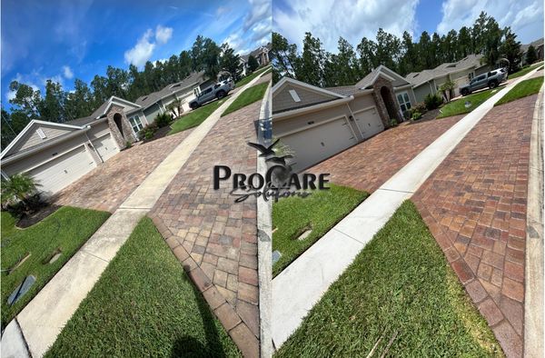 Brick paver sealing for Northeast Florida homes.
