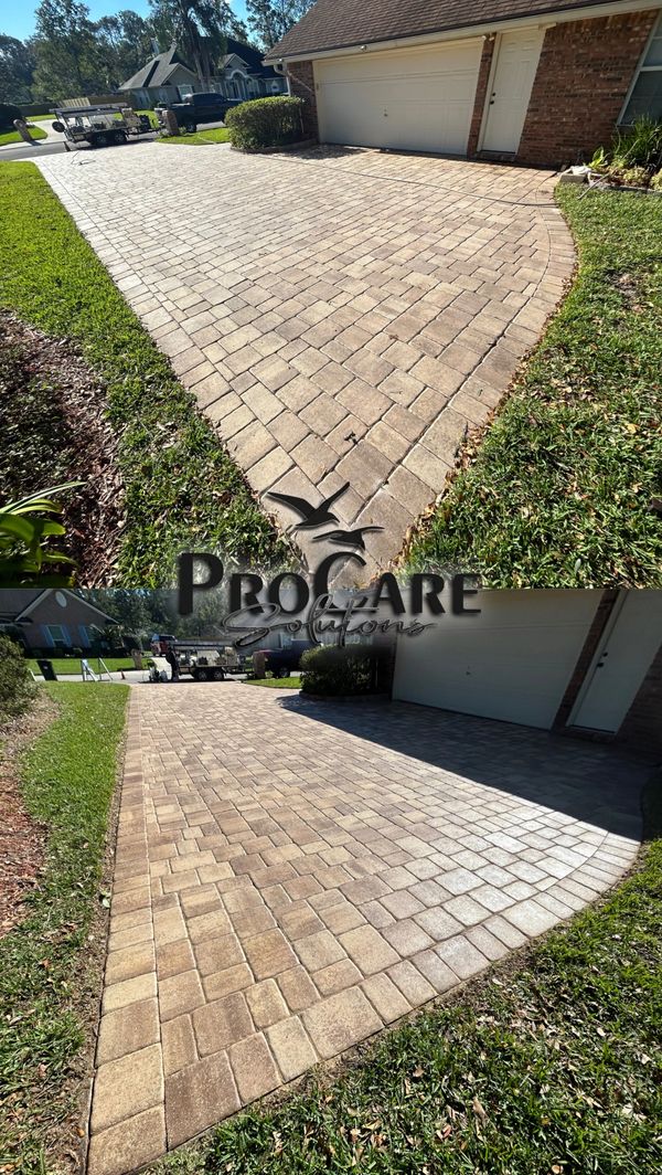 Brick paver sealing in Julington Creek.