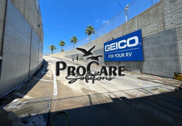 Commercial pressure washing in Palm Coast, keeping storefronts, sidewalks, and parking lots clean.