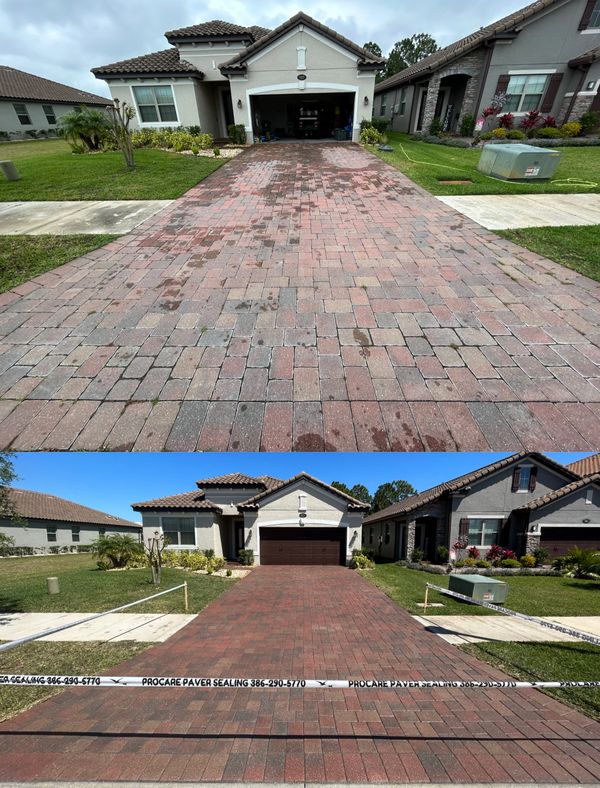 Expert paver sealing in Hammock Dunes, Palm Coast.