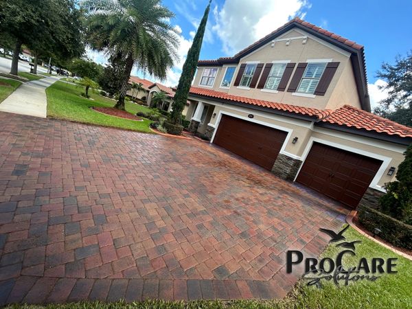 Premium paver restoration in Flagler Beach.
