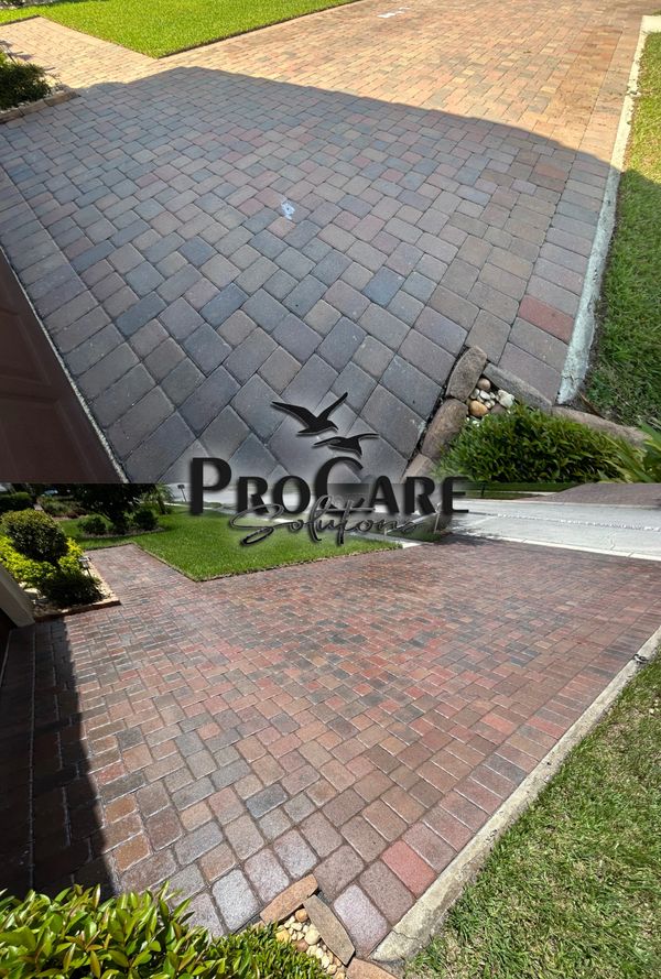 Professional paver sealing in Marsh Landing.