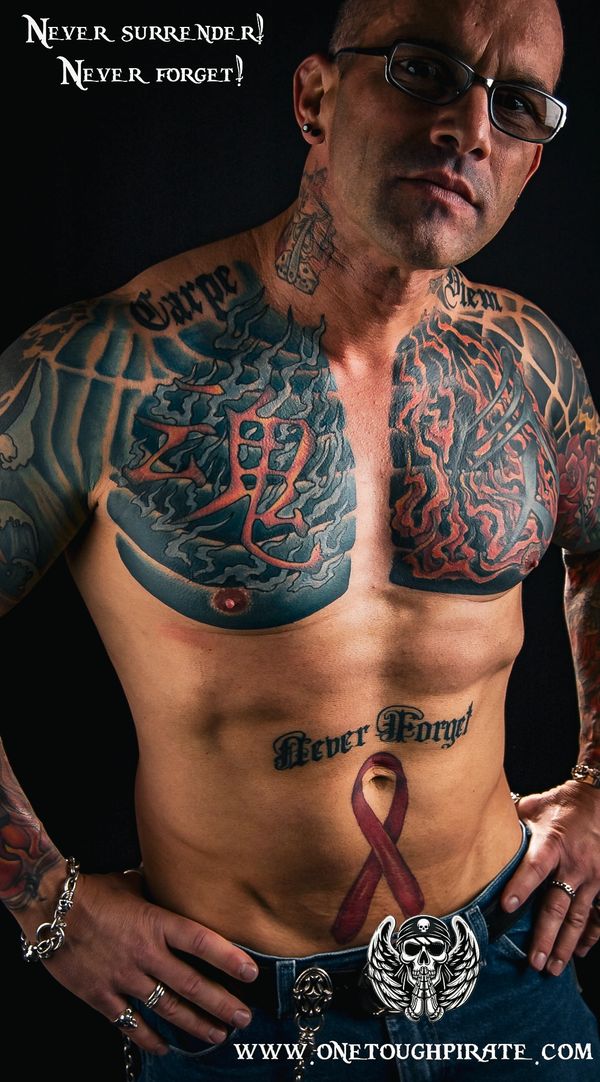 bob bowers tattoos living with hiv aids and getting tattooed full sleeves chest plates