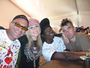 Bob Bowers EG Daily and friends at Camp Heartland in Malibu, California