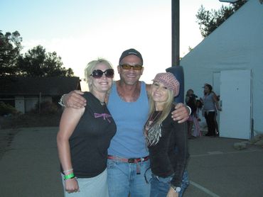 HIV/AIDS survivors and Camp Heartland volunteers Bob Bowers and Kalee Garland with EG Daily Malibu