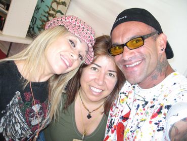 EG Daily with friends Romi Simmons and Bob Bowers while EG visited and honored Camp Heartland Malibu