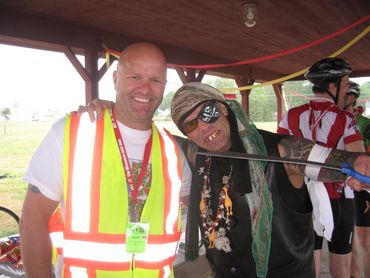 Jason Schneeberger and Bob Bowers ACT 5 AIDS Ride in Madison, Wisconsin