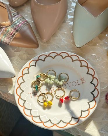 Italian earrings and shoes