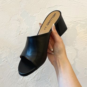 Melluso Black Block Heels