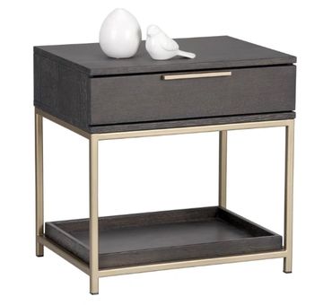 Rebel Nightstand Charcoal Grey
23.5"W x 17.75"D x 23.5"H