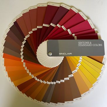 House Paint Color Fan Deck from Sincliar Paint.  