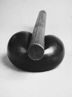 " Static Compression Series # 38
Bronze Rod and Iron Sphere