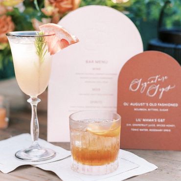 Let us create a Cocktail menu tailored to your favorites