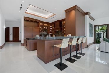 Kitchen Interior Lighting on $12M Luxury Custom Home in Bal Harbour, Miami built with MBM Electric