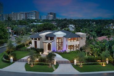 Luxury Custom Home Development at 100 Biscay Dr in Bal Harbour, FL | 100% built with MBM Electric