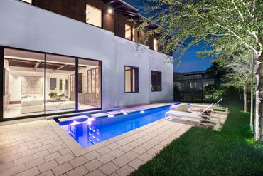 Landscape/Pool Lighting on $12M Luxury Custom Home in Bal Harbour, Miami built with MBM Electric Inc