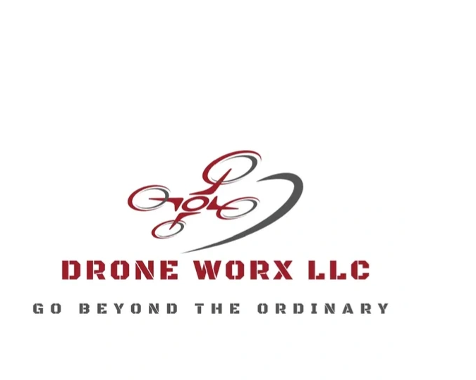 Drone Worx LLC Logo and tag line