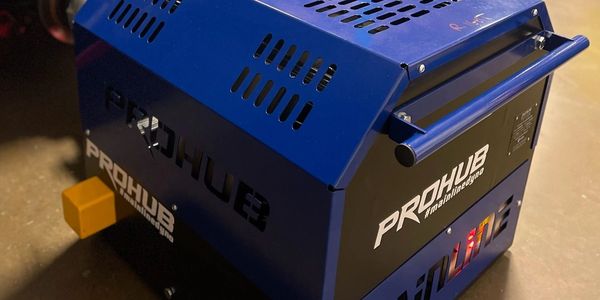 Blue Prohub welding machine.