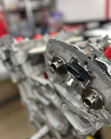 R35 GTR forged engine build in progress at VOLKOV Motors workshop