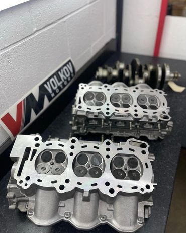 R35 GTR headwork completed at VOLKOV Motors engine ready to be built