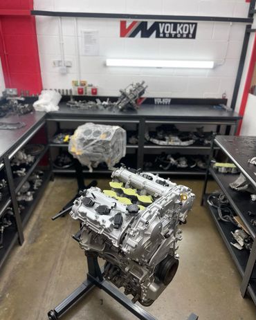Handbuilt R35 GTR Engine built and ready to be fitted and another engine in progress