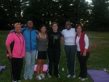 Group of friends pose for picture