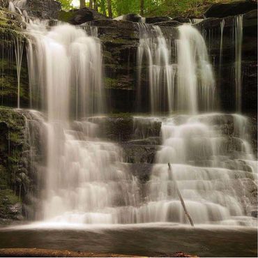 Our Onsite waterfall at A Tiny House Resort