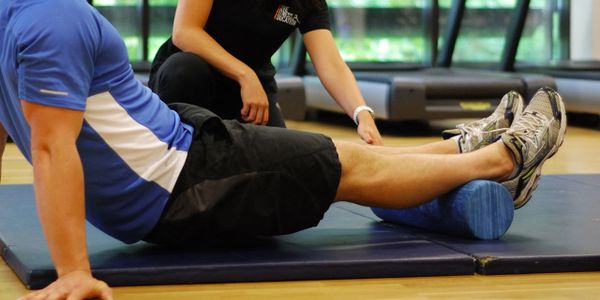 Rehabilitation Corrective Exercise Foam Roller Lower Body following back pain