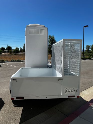 State DOT restroom trailer with Caltrans-approved design and ADA compliance