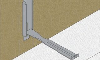 heavy duty wall ties, differential movement, special channel, HMT, two part,