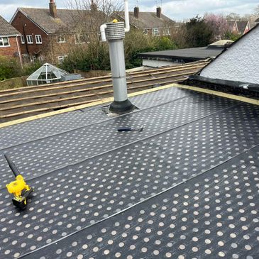 New roof being laid