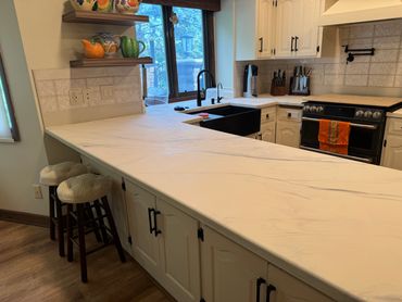 We offer different finishes.  Matte, satin and gloss are available.