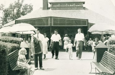 Evelyn Hill Inc. Café restaurant at the Statue of Liberty on Liberty Island back in the day.
