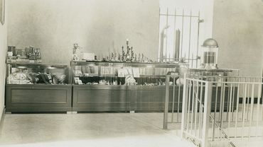 Evelyn Hill Inc. Gift Store with New York souvenirs at the Statue of Liberty back in the day.