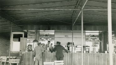 Evelyn Hill Inc. Café restaurant at the Statue of Liberty on Liberty Island back in the day.