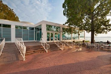 The main Gift Store offering New York souvenirs at the Statue of Liberty, Liberty Island, New York.