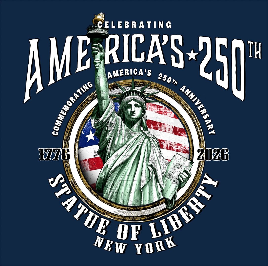 The logo commemorating America's 250th Anniversary that we display on our premises & gifts.