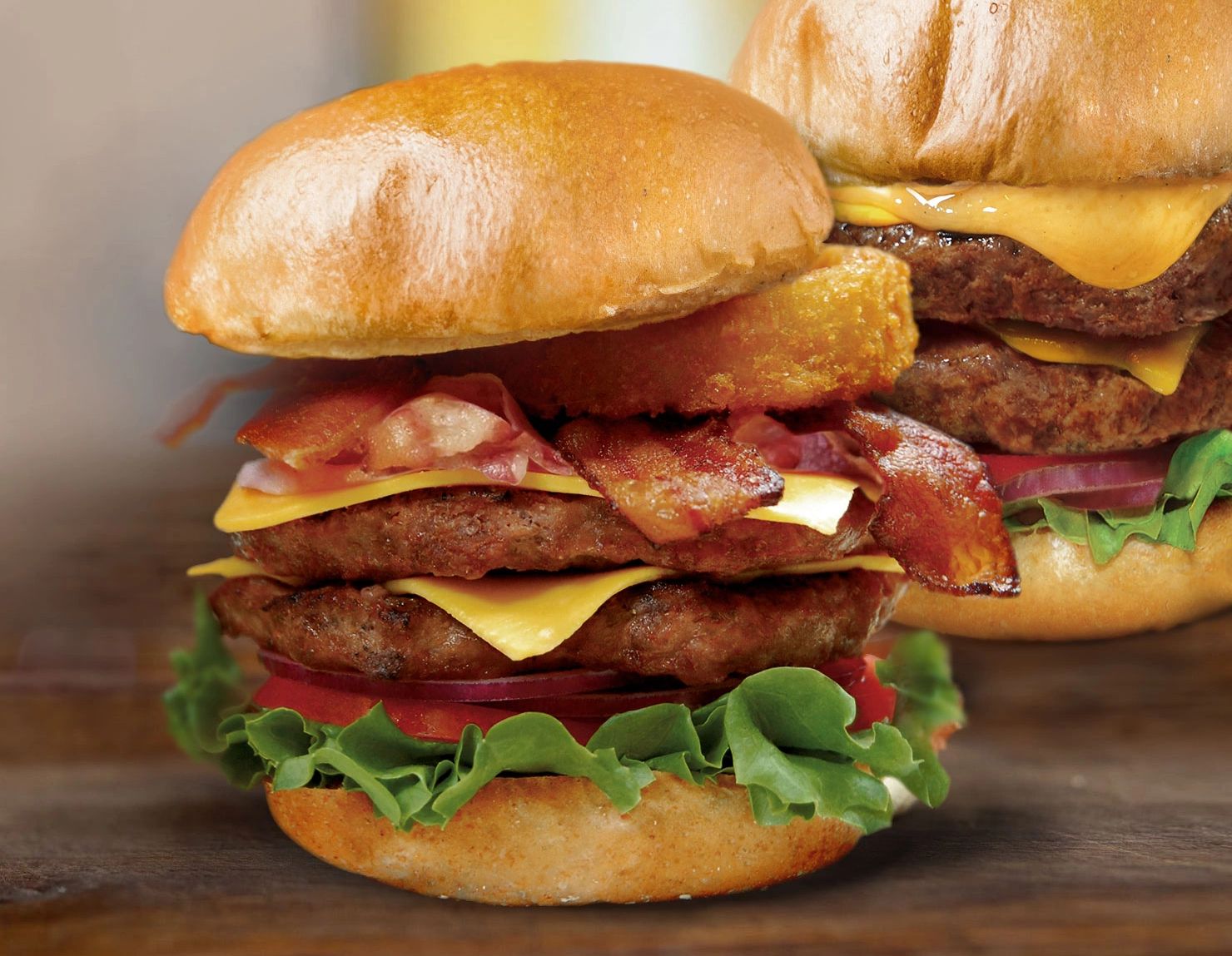 Burgers served at Crown Café (where the Statue of Liberty is located) and Ellis Café,