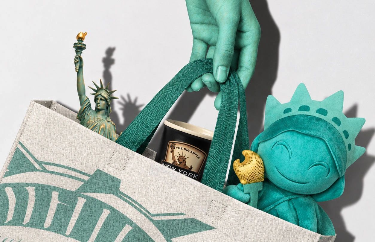 The Statue of Liberty & Ellis Island Museum gift store has a unique selection of New York souvenirs.