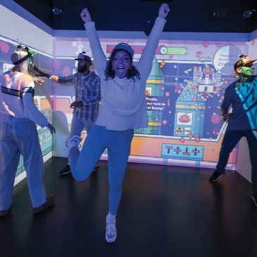 Teenagers playing together