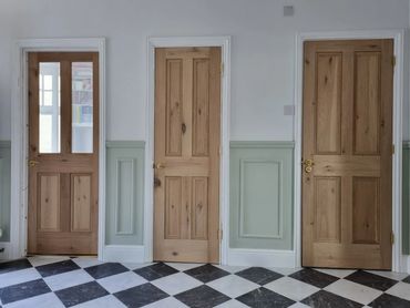 4 panel oak internal doors.