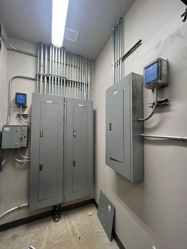 Completed electrical boxes