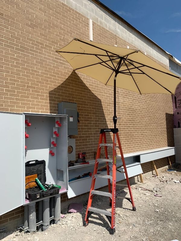 Wiring installation in progress