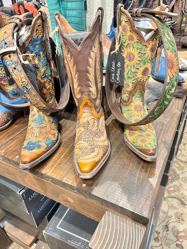 Women's custom Blackjack Tooled Boots