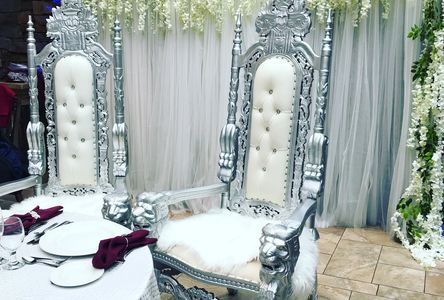 Throne chair luxury thrones rental A&V Chair and Table rental LLC