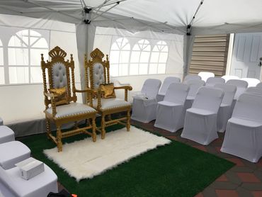 Crown chairs throne rental