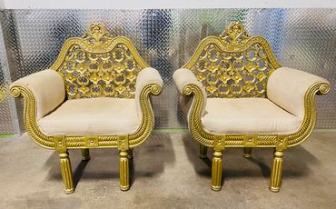 Indian/ islamic / Moroccan Bride and Groom Seats. $250 Pair. ****** Temporarily unavailable ******