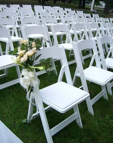 Resin padded folding chairs