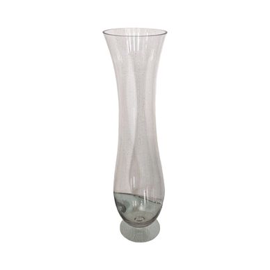 Base  de vidrio para arreglo floral alta de 70 cms alto